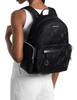 Michael Michael Kors Prescott Large Printed Nylon Backpack Black
