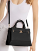 Michael Michael Kors Reed Small Pebbled Leather Satchel Black