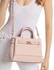 Michael Michael Kors Reed Small Pebbled Leather Satchel Powder Blush