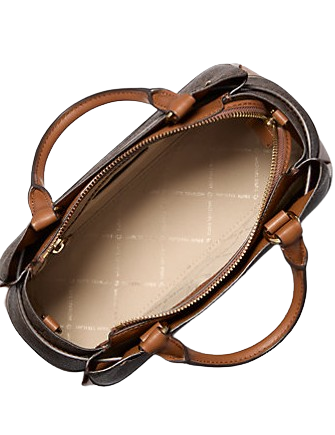 Michael Michael Kors Reed Small Signature Logo Satchel Brown