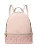 Michael Michael Kors Rhea Medium Color Block Signature Logo Backpack Blush Pink