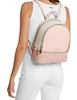 Michael Michael Kors Rhea Medium Color Block Signature Logo Backpack Blush Pink