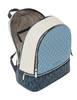 Michael Michael Kors Rhea Medium Color Block Signature Logo Backpack Denim