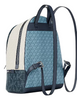 Michael Michael Kors Rhea Medium Color Block Signature Logo Backpack Denim