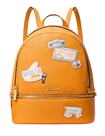 Michael Michael Kors Rhea Medium Embellished Backpack Pop Orange