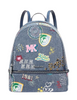 Michael Michael Kors Rhea Medium Embellished Denim Backpack Washed Denim