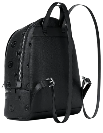 Michael Michael Kors Rhea Medium Logo Debossed Backpack Black