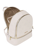 Michael Michael Kors Rhea Medium Logo Debossed Backpack Light Cream