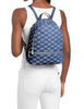 Michael Michael Kors Rhea Medium Logo Jacquard Denim Backpack Denim