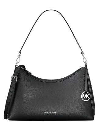 Michael Michael Kors Sammy Medium Pebbled Leather Convertible Shoulder Bag Black