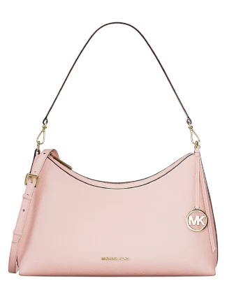 Michael Michael Kors Sammy Medium Pebbled Leather Convertible Shoulder Bag Powder Blush
