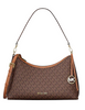 Michael Michael Kors Sammy Medium Signature Logo Convertible Shoulder Bag Brown