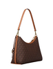 Michael Michael Kors Sammy Medium Signature Logo Convertible Shoulder Bag Brown
