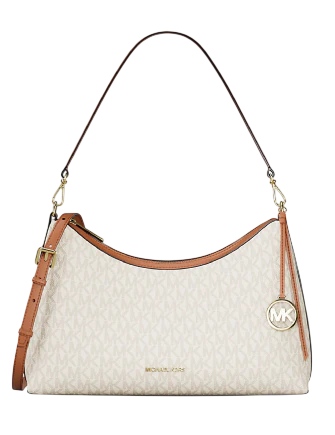 Michael Michael Kors Sammy Medium Signature Logo Convertible Shoulder Bag Vanilla