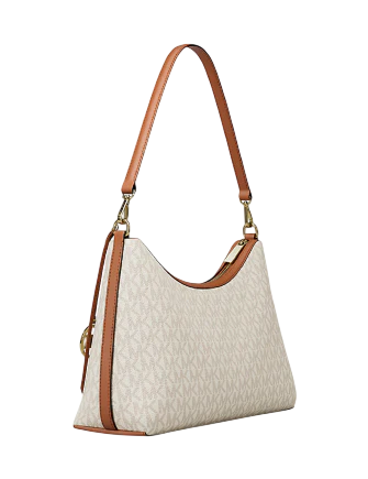 Michael Michael Kors Sammy Medium Signature Logo Convertible Shoulder Bag Vanilla