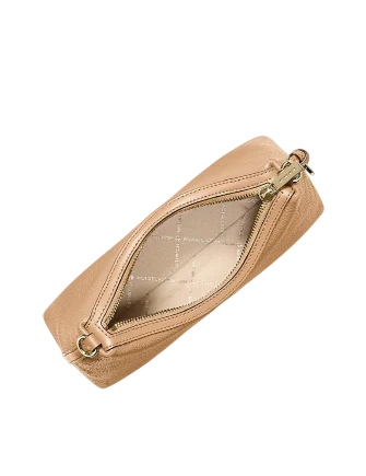 Michael Michael Kors Sammy Small Pebbled Leather Convertible Crossbody Bag Camel