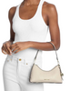 Michael Michael Kors Sammy Small Pebbled Leather Convertible Crossbody Bag Light Cream