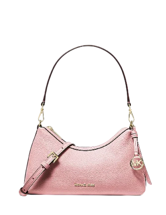 Michael Michael Kors Sammy Small Pebbled Leather Convertible Crossbody Bag Powder Blush