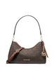 Michael Michael Kors Sammy Small Signature Logo Convertible Crossbody Bag Brown