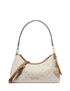 Michael Michael Kors Sammy Small Signature Logo Convertible Crossbody Bag Vanilla