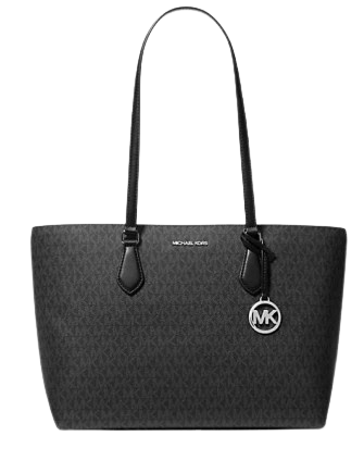 Michael Michael Kors Sheila Large Signature Logo Tote Bag Black