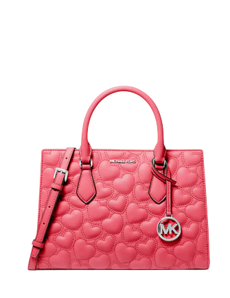 Michael Michael Kors Sheila Medium Heart Embroidered Satchel