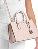 Michael Michael Kors Sheila Medium Heart Embroidered Satchel Powder Blush