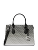Michael Michael Kors Sheila Medium Ombre Signature Logo Satchel Black