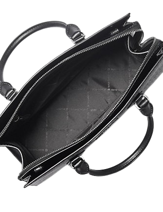 Michael Michael Kors Sheila Medium Ombre Signature Logo Satchel Black