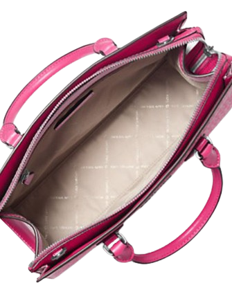 Michael Michael Kors Sheila Medium Ombre Signature Logo Satchel Dragon Fruit