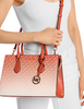 Michael Michael Kors Sheila Medium Ombre Signature Logo Satchel Red Clay
