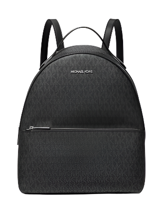 Michael Michael Kors Sheila Medium Signature Logo Backpack Black