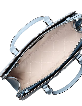 Michael Michael Kors Sheila Medium Signature Logo Satchel Light Sky