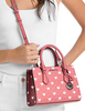 Michael Michael Kors Sheila Small Embellished Signature Logo Satchel Hibiscus