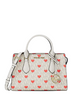 Michael Michael Kors Sheila Small Embellished Signature Logo Satchel  Light Cream 