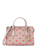 Michael Michael Kors Sheila Small Embellished Signature Logo Satchel Powder Blush