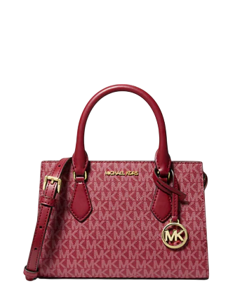 Michael Michael Kors Sheila Small Signature Logo Satchel Cherry