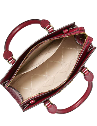 Michael Michael Kors Sheila Small Signature Logo Satchel Cherry