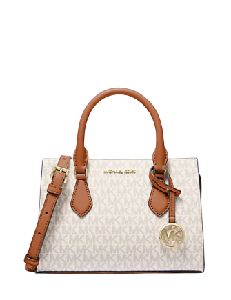 Michael Michael Kors Sheila Small Signature Logo Satchel Vanilla