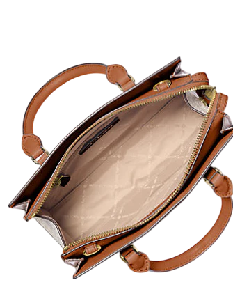 Michael Michael Kors Sheila Small Signature Logo Satchel Vanilla