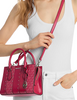 Michael Michael Kors Sheila Small Studded Patchwork and Signature Logo Satchel Dark Raspberry 