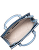Michael Michael Kors Sheila Small Studded Patchwork and Signature Logo Satchel  Light Sky 