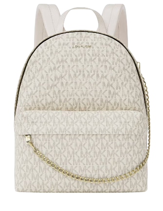 Michael Michael Kors Slater Large Signature Logo Backpack Light Cream 