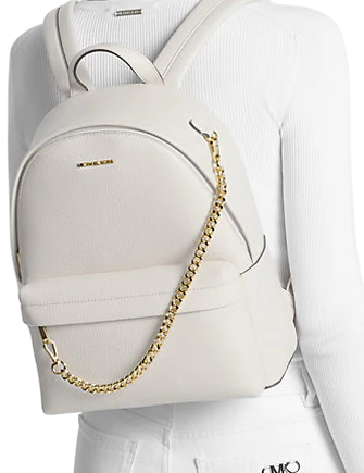 Michael Michael Kors Slater Medium Backpack Light Cream