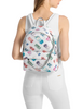 Michael Michael Kors Slater Medium Printed Signature Logo Backpack Optic White