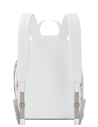 Michael Michael Kors Slater Medium Printed Signature Logo Backpack Optic White