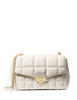 Michael Michael Kors Soho Large Quilted Shoulder Bag Light Cream