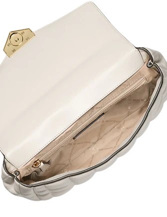 Michael Michael Kors Soho Large Quilted Shoulder Bag Light CreamMichael Michael Kors Soho Large Quilted Shoulder Bag Light Cream
