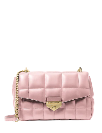 Michael Michael Kors Soho Large Quilted Shoulder Bag Powder Blush