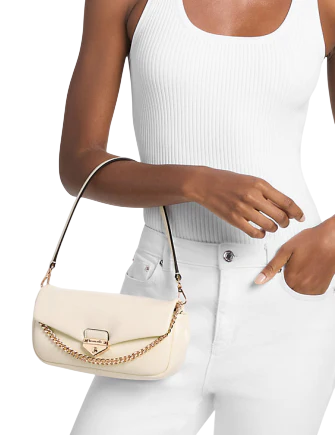 Michael Michael Kors Soho Small Convertible Shoulder Bag Light Cream